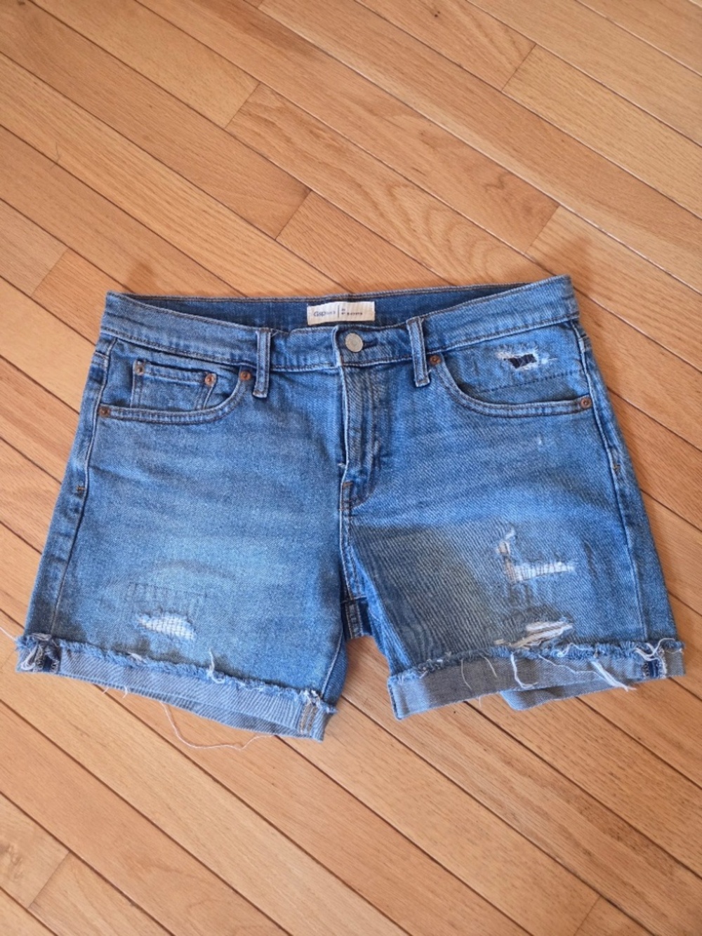 Womens Gap 1969 Denim Jean Shorts Size 28